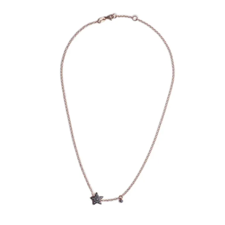 Alisei Collana con Pendente Stella Tanzanite rosè