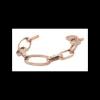 ALISEI - Bracciale maglie ovali maxi in argento rosè