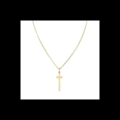 AMEN - Collana Croce Lunga Dorata