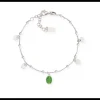 Amen Bracciale Madonnina Smaltata Verde e Cuori