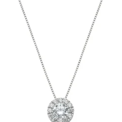 Amen collana donna Con Pendente In Zirconi Bianchi