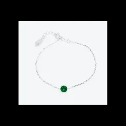 Anihma - BRACCIALE CON ZIRCONE VERDE