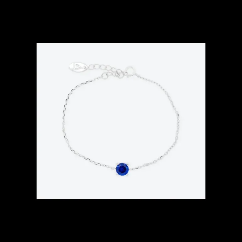 Anihma - BRACCIALE CON ZIRCONE BLU