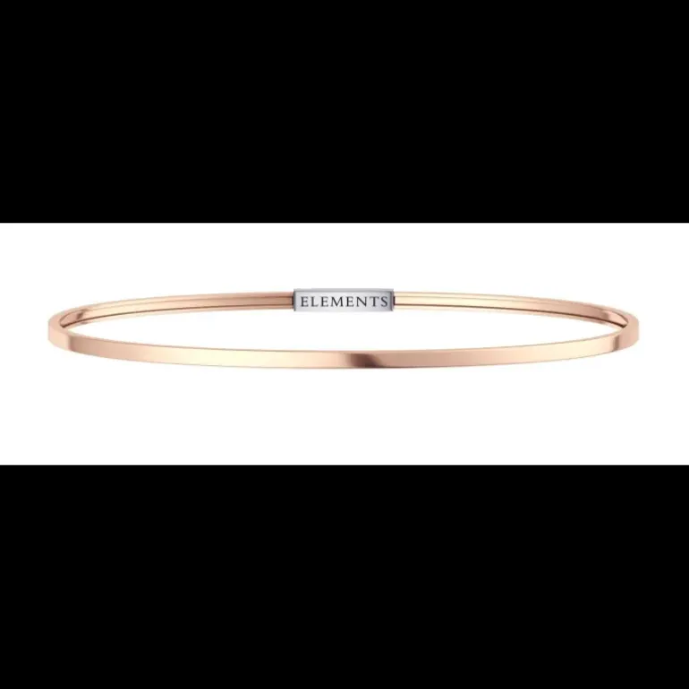 Bangle Argento Rosa Misura M