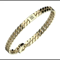 Bikkembergs - Bracciale Skin in Acciaio e Diamanti