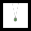 BOCCADAMO - Collana con quadrato pendente verde smeraldo