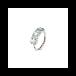 BOCCADAMO - Anello di zirconi acqua milk