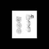 Boccadamo - Orecchini pendenti con cristalli bianchi circondati da zirconi
