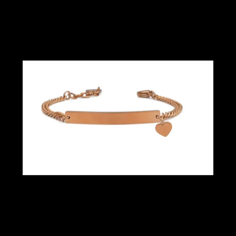 Boccadamo - Bracciale in acciaio con cuoricino