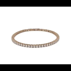 Boccadamo - Bracciale tennis color oro rosa con zirconi bianchi medi
