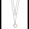 BOCCADAMO - Collana doppio filo degradè con fiori pendenti e zirconi
