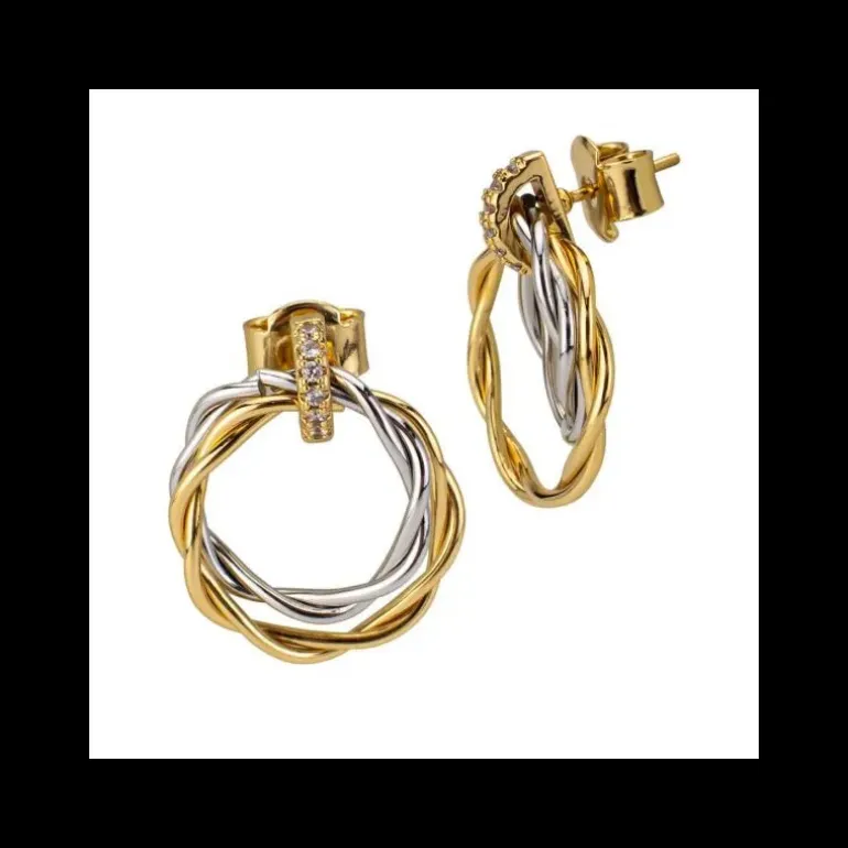 Boccadamo - Orecchini con cerchi torchon pendenti