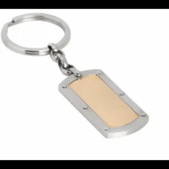 BOCCADAMO - Portachiavi con superficie in Pvd marrone