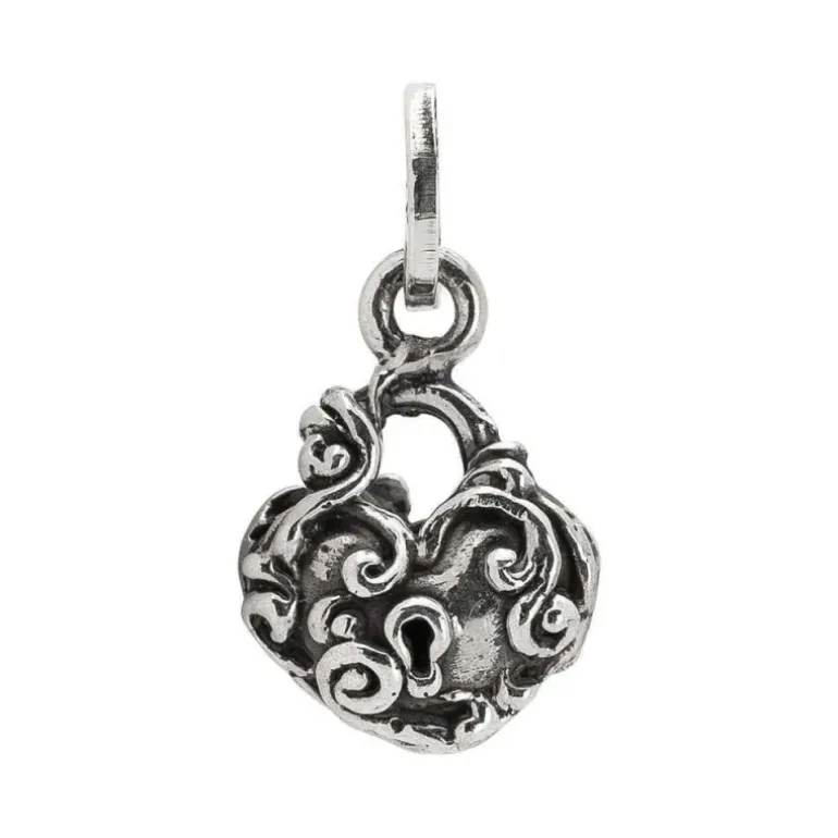 Bottega Boccadamo - PENDENTE Con Cuore E Decoro Barocco