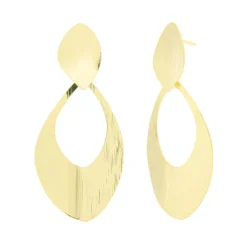 BySimon - Orecchini in Metallo a forma ovale