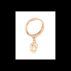 BYSIMON - Anello in Metallo con campanella portafortuna