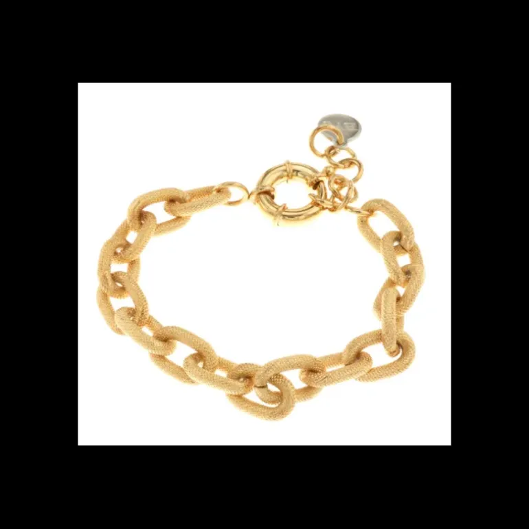 BYSIMON - Bracciale in Metallo Elegante a catena dorato