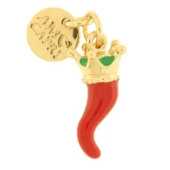 BYSIMON - PENDENTE cornetto portafortuna