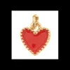 BYSIMON - PENDENTE in Metallo cuore impreziosito da smalti colorati