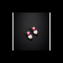 CHIARA FERRAGNI - ORECCHINI DONNA COLLEZIONE CUORICINO NEON CON SMALTO ROSA