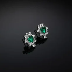 CHIARA FERRAGNI - ORECCHINI CUORE EMERALD