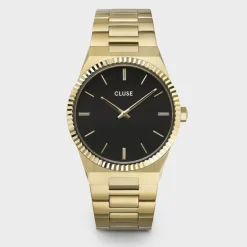 Cluse - Orologio Vigoureux Steel Black, Gold Colour
