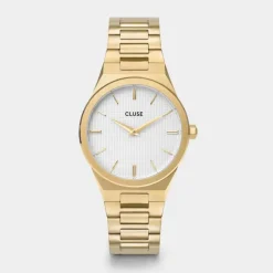 Cluse - Orologio Vigoureux Steel White, Gold Colour