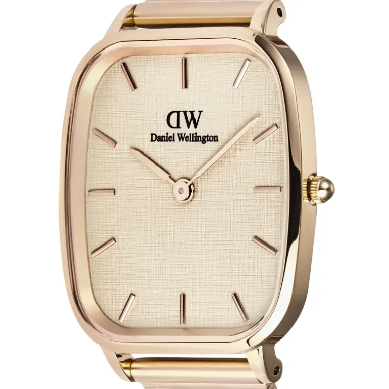 Daniel Wellington - Orologio Marlon Wire Linen Rose Gold