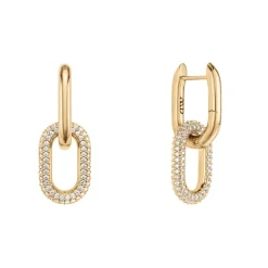 Daniel Wellington - Orecchini Crystal Link Gold