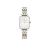 Daniel Wellington - OROLOGIO QUADRO LUMINE BEZEL 5-LINK TWO-TONE MOP