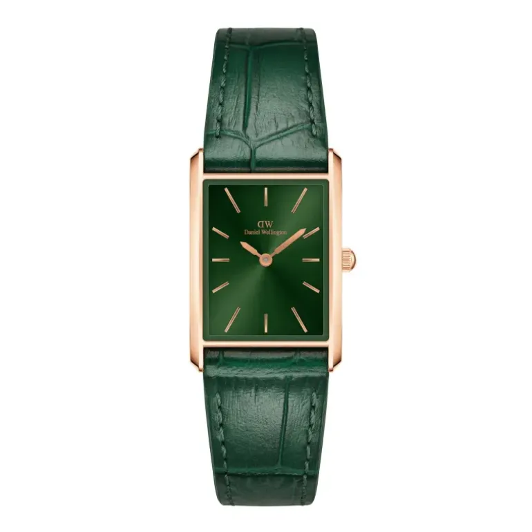 Daniel Wellington - OROLOGIO BOUND CROCODILE EMERALD SUNRAY ROSE GOLD