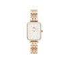 Daniel Wellington - OROLOGIO QUADRO LUMINE BEZEL 5-LINK MELROSE
