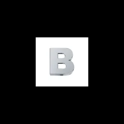 ELEMENTS - Elemento Lettera B In Oro Bianco