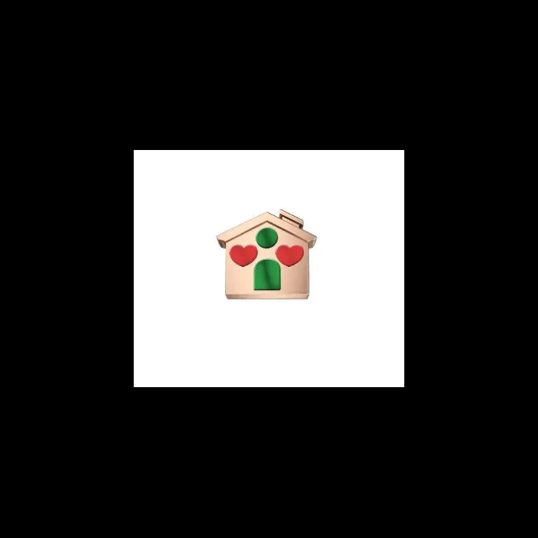 Elements - Elemento casa oro rosa e smalto