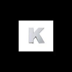 ELEMENTS - Elemento Lettera K In Oro Bianco