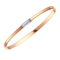 Elements Bracciale argento rosa misura l