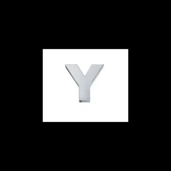 Elements Elemento lettera y in oro bianco