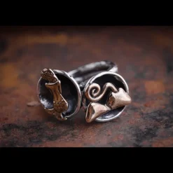 ERES DESIGN - Anello Filo Doppio inserto parabola