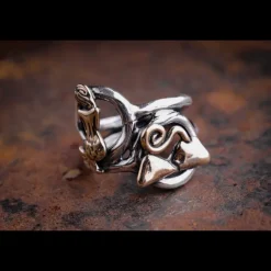 ERES DESIGN - Anello FiloSpesso Doppio inserto traforato