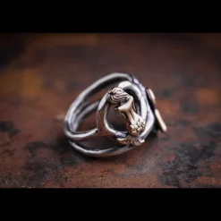 ERES DESIGN - Anello FiloSpesso Doppio inserto traforato