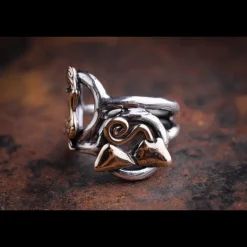 ERES DESIGN - Anello FiloSpesso Doppio inserto traforato