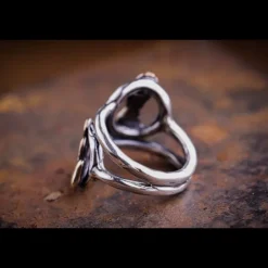 ERES DESIGN - Anello FiloSpesso Doppio inserto traforato