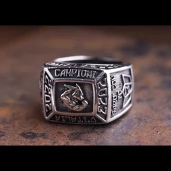 ERES DESIGN - Anello Scudetto Sarò Con Te - martellato