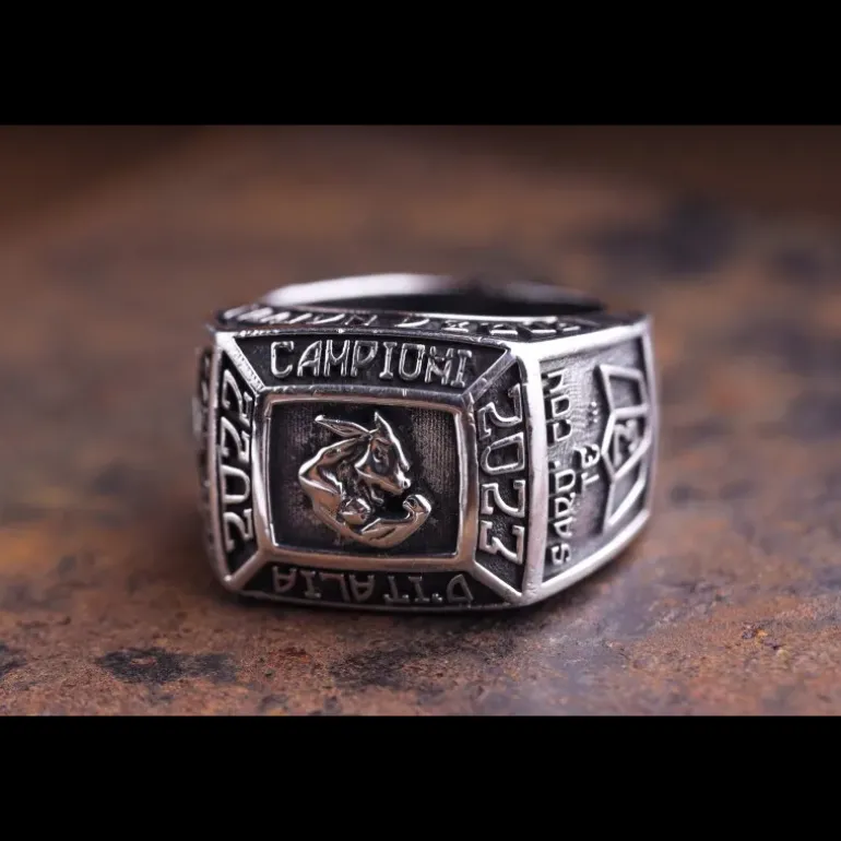 ERES DESIGN - Anello Scudetto Sarò Con Te - martellato