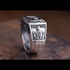 ERES DESIGN - Anello Scudetto Sarò Con Te - martellato