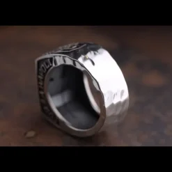 ERES DESIGN - Anello Scudetto Sarò Con Te - martellato