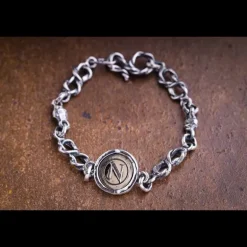 ERES DESIGN - Bracciale Scudetto Rocco piastra N bronzo