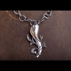 ERES DESIGN - Collana con Ciondolo Asso di Bastoni