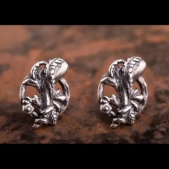 ERES DESIGN - Orecchini Toppetta Asso di Bastoni argento