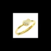 Evideence - ANELLO ARGENTO CUORE GOLD E ZIRCONI BIANCHI